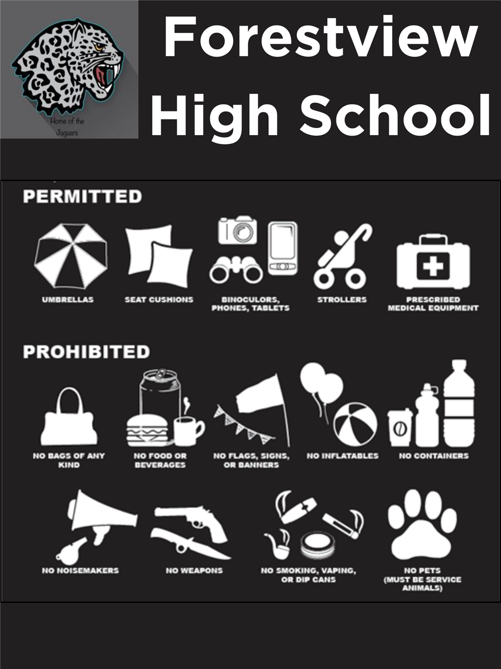 Permitted and Prohibited Items